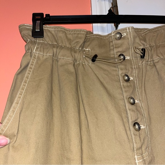 Urban Outfitters Terra High Rise Paper-Bag Waist Tapered Leg Pants - Picture 6 of 13